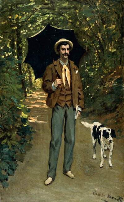 Man with an Umbrella, c.1868-69 by Claude Monet